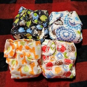 Colorful Animal Print Cloth Diapers